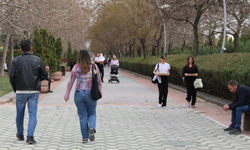 Eskişehirliler güzel havanın tadını çıkardı