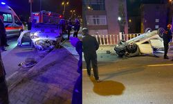 Karadeniz Ereğli’de otomobil takla attı, 5 kişi yaralandı