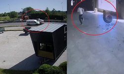 Araçtan koparak üzerine doğru gelen tekeri son anda fark etti, ölümden döndü