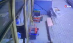Güngören’de iş yerinde patlama anı kamerada