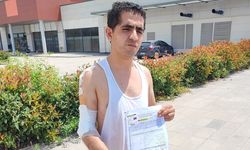 Hastaneye giderken kurt köpeğinin saldırısıyla yaralandı
