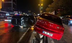 3 araçlı zincirleme kaza!