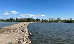 Meriç Nehri'ne deniz suyu karışmaması için set çekildi