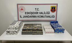 Motosiklet üzerinde bin 100 kaçak sigara ele geçirildi