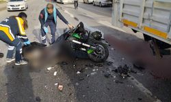 Kamyonla çarpışan motosikletin sürücüsü öldü