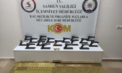 Polis araca zulalanmış 17 tabanca ele geçirdi