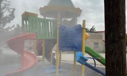 Eskişehir'de çocuk parkında yangın!