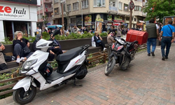 Park yasağına rağmen motosiklet işgali