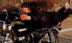 Motosikletli şov pahalıya patladı: Ehliyeti iptal edildi, 19 bin TL ceza kesildi