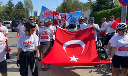 ÜNİPERSEN üyeleri Eskişehir'den Ankara'ya pedal çevirdi