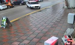 Caddede ‘drift’ atmaya çalışan sürücünün tehlikeli hareketleri kameraya yansıdı