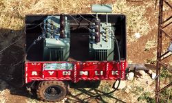 Dronla tespit edilen kaçak trafoyla 200 hanelik elektrik tüketildiği ortaya çıktı