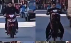 Motosikletin önünü kaldırdı, 41 bin TL ceza yedi