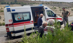 Karşı şeride geçip şarampole uçtu!