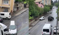 Yola dökülen mazot kaza getirdi: Çok sayıda araç birbirine girdi!