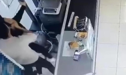 Kadın çalışana dehşeti yaşattı: Acımasızca dövdü!