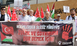 Eskişehir'de Filistin için sessiz yürüyüş