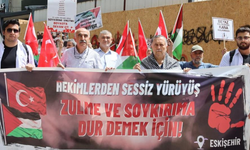 Eskişehir'de Filistin için sessiz yürüyüş