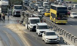 Bahçelievler’de beton mikseri devrildi: Basın Ekspres yan yol trafiğe kapandı