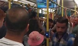 Metroda yer verme tartışması çıktı, ortalık karıştı...