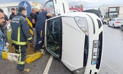 Kavşakta çarpıştığı otomobilin devrilmesine sebep oldu, sürücü 1.18 promil alkollü çıktı