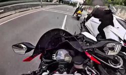 3 motorcunun yaralandığı kazanın yeni görüntüleri ortaya çıktı!