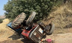 Traktör devrildi: 3 yaralı!