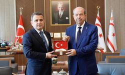 Tarihi Alan Başkanı Kaşdemir'den KKTC Cumhurbaşkanı Tatar'a ziyaret