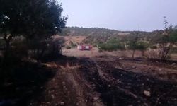 Alevler tarlayı sardı, ekipler eve sıçramasını önledi