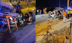 Hafif ticari araç bariyere çarptı: 1 ölü, 1 yaralı