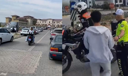 Polis zamana karşı yarıştı, geç kalan öğrenci son anda sınava yetişti