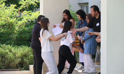 Eskişehir'de sınava son anda yetiştiler