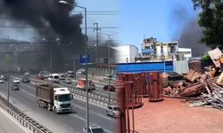 Döküm fabrikasında yangın: Gökyüzü siyah dumanla kaplandı!