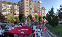 Atatürk'ün Eskişehir'e gelişinin 105. yılı yürüyüşle kutlandı
