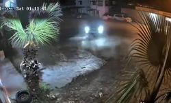 Drift atmaya doymayan sürücü kamerada