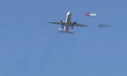 Las Vegas'tan havalanan yolcu uçağının motorundan duman yükseldi