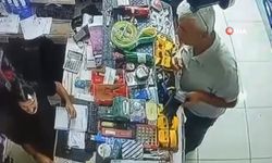 İş yerinde unutulan cep telefonunu çaldı, güvenlik kameralarına yakalandı