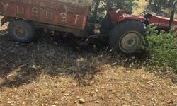 Devrilen traktörün altında kalan sürücü hayatını kaybetti!