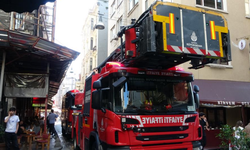 7 katlı iş yerinde korkutan yangın