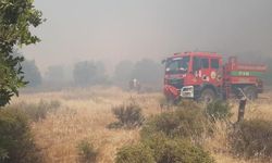 Çanakkale’de tarım arazisinde yangın!