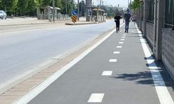 Eskişehir’de o bisiklet yolu kafaları karıştırdı