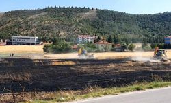Korkutan tarla yangını!