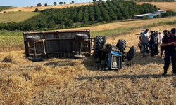 Traktörün altında kalan kişi hayatını kaybetti
