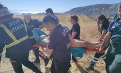 Patlıcan közlerken uçurumdan yuvarlandı