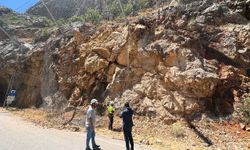 Taşyolu, kaya düşmesi nedeniyle kısa süreli ulaşıma kapandı