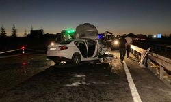 Ankara'da ters yöne giren araç minibüs ile kafa kafaya çarpıştı: 1 ölü