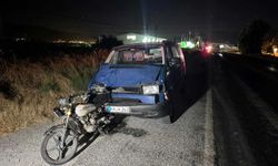 Söke’de minibüs motosiklete çarptı