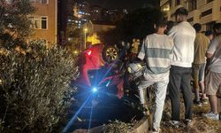 Otomobil kömürlüğe düştü, sürücü hafif yaralandı