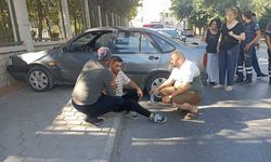Eskişehir'de korkutan kaza: Otomobil duvara çarparak durabildi, sürücüsü yaralandı