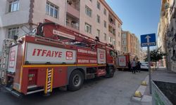 Zemin dairede yangın çıktı, 4 katlı bina boşaltıldı